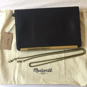 Madewell clutch with detachable strap